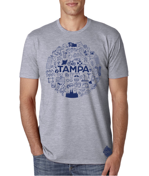 Tampa Icons- Men's Crew Neck t-shirt- Tampa, FL
