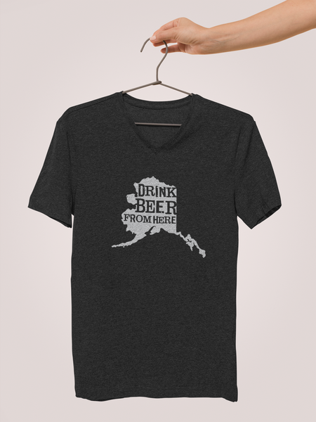 Alaska Drink Beer From Here® - V-Neck Craft Beer shirt