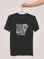 Arkansas Drink Beer From Here® - V-Neck Craft Beer shirt
