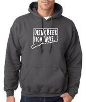 Connecticut Drink Beer From Here® - Craft Beer Hoodie