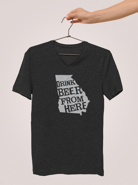 Georgia Drink Beer From Here® - V-Neck Craft Beer shirt