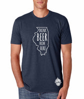 Illinois Drink Beer From Here® - Craft Beer shirt
