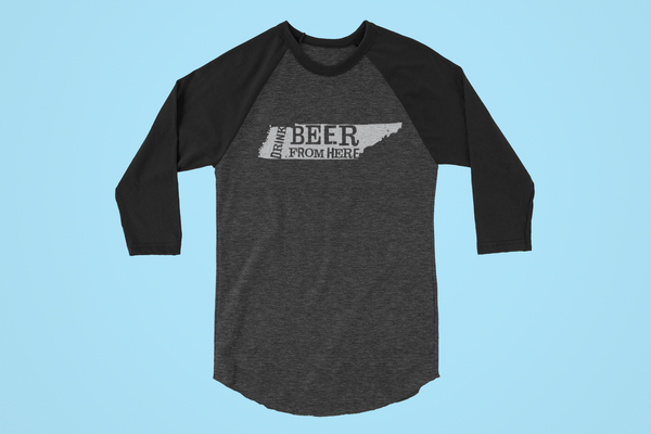 Tennessee Drink Beer From Here® - Craft Beer Baseball tee