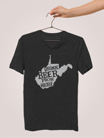West Virginia Drink Beer From Here® - V-Neck Craft Beer shirt