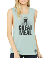 Cheat Meal tank- Craft Beer women's muscle tee