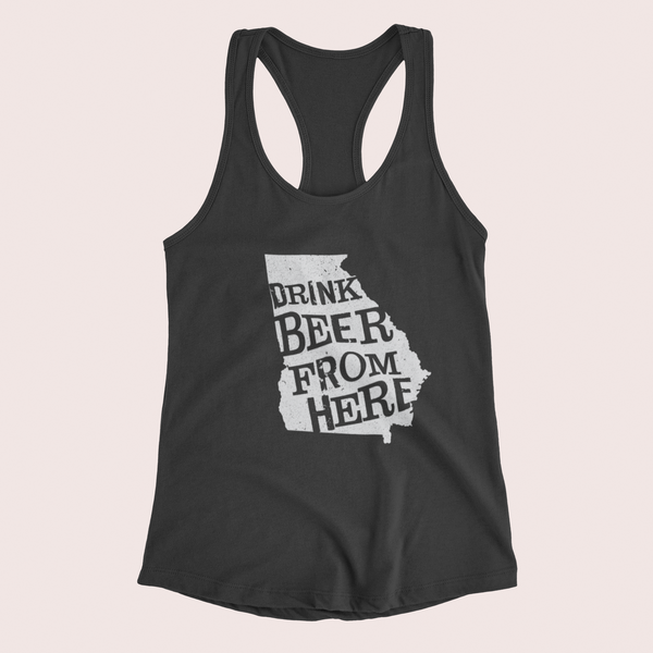 Georgia Drink Beer From Here® - Craft Beer racerback tank