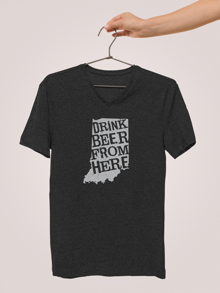 Indiana Drink Beer From Here® - V-Neck Craft Beer shirt