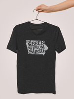Iowa Drink Beer From Here® - V-Neck Craft Beer shirt