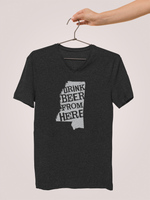 Mississippi Drink Beer From Here® - V-Neck Craft Beer shirt