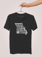 Missouri Drink Beer From Here® - V-Neck Craft Beer shirt
