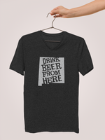 New Mexico Drink Beer From Here® - V-Neck Craft Beer shirt