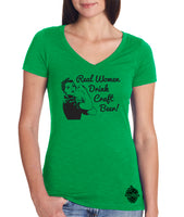 St. Patricks Day Craft Beer t-shirt- Real Women Drink Craft Beer