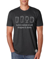 Love Comes in All Shapes and Sizes- Craft Beer Men's Tee